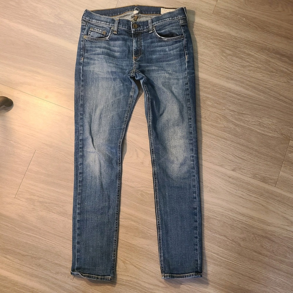 Rag & Bone USA Women's 27 Blue Denim The Dre Skinny Jeans Excellent Condition